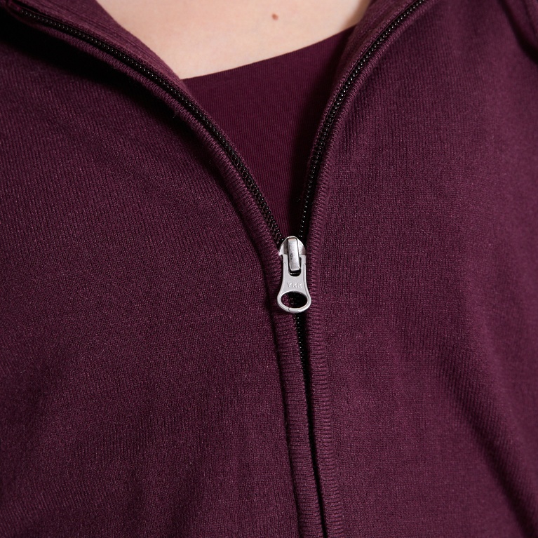 Knit zip hoodie "Jennifer star"